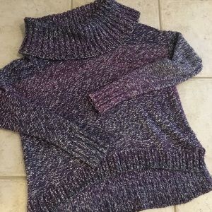 American Eagle Outfitters crop Ombré Cowl sweater